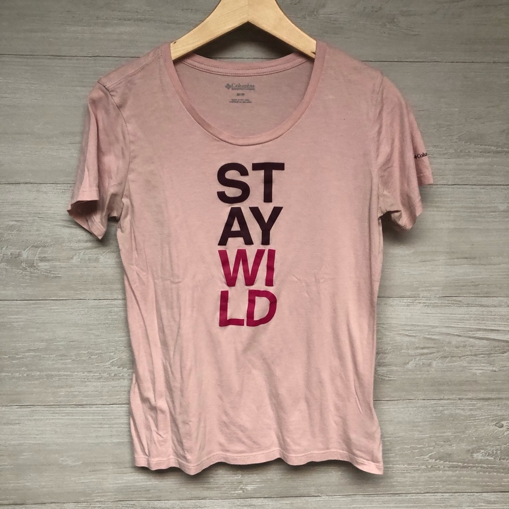 * | Columbia | ‘Stay Wild’ t-shirt. Size M.